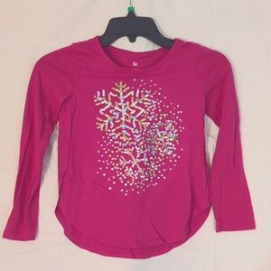 Sparkley Snowflake Long Sleeved Shirt